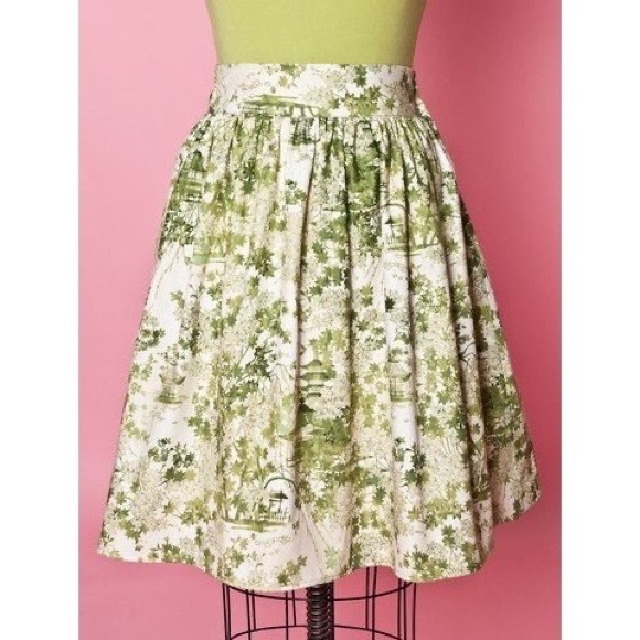 Heart of Haute teahouse print swing skirt - Picture 1 of 6
